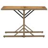 vidaXL Garden Table Beige Solid Wood Acacia and Poly Rattan
