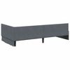 vidaXL Corner Bed Frame Dark Grey 100 cm x 200 cm Velvet
