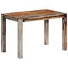 vidaXL Dining Table Grey 118x60x76 cm Solid Acacia Wood