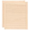 vidaXL Cabinet Doors Louvred Design 2 pcs 69x59.4 cm Solid Wood Pine