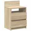 vidaXL Bedside Cabinets 2 pcs with 2 Drawers Sonoma Oak 40x33x60 cm