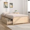 vidaXL Bed Frame without Mattress with Drawers 90x200 cm (814934+814984)