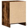 vidaXL Bedside Cabinet with LED Lights Smoked Oak Engineered Wood