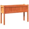 vidaXL Garden Planter with Legs Wax Brown 110x31x70 cm Solid Wood Pine