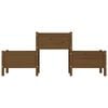 vidaXL Planter Honey Brown 178.5x44x75 cm Solid Wood Pine