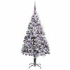 vidaXL Artificial Christmas Tree with 300 LEDs with Stand White 180 cm