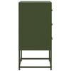vidaXL Bedside Cabinets 2 pcs Olive Green 36x39x78 cm Steel