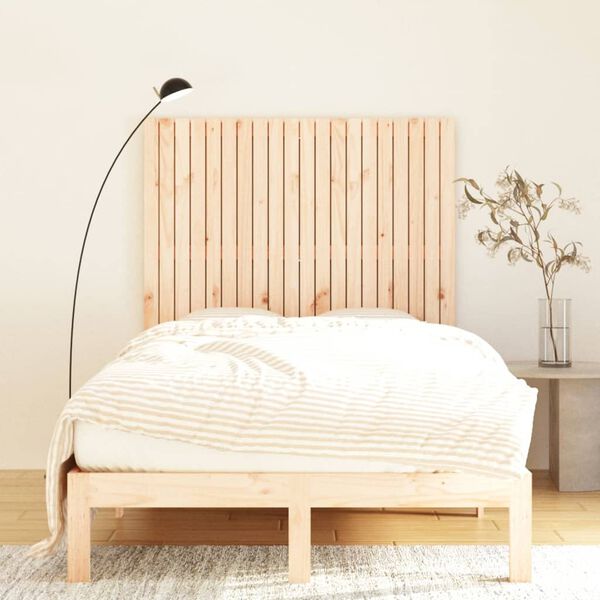 vidaXL Wall Headboard 127.5x3x110 cm Solid Wood Pine