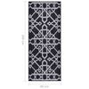 vidaXL Carpet Runner Black 80x200 cm