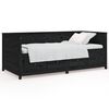 vidaXL Day Bed without Mattress Black 90x190 cm Single Solid Wood Pine