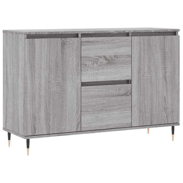 vidaXL Sideboard Grey Sonoma 101.5x35x70 cm Engineered Wood