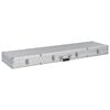 vidaXL Gun Case Silver 134x35x12 cm Aluminium