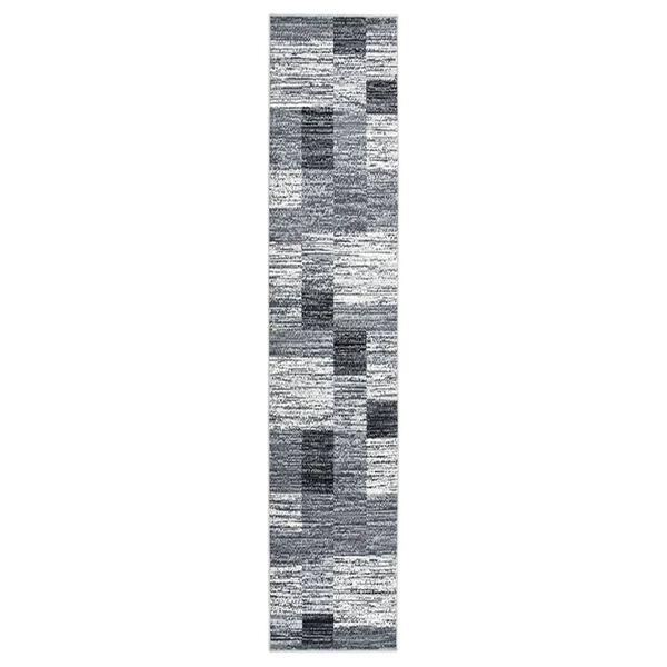 vidaXL Runner Rug BCF Grey 80x400 cm