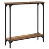 vidaXL Console Table Old Wood 75 x 22.5 x 75 cm Engineered Wood