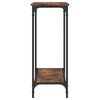 vidaXL Console Table Smoked Oak 101x30.5x75 cm Engineered Wood
