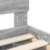 vidaXL Bed Frame Grey Sonoma 140 x 190 cm Engineered wood