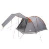 vidaXL Cabin Tent Grey and Orange 4-Person Polyester and Steel