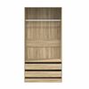 vidaXL Wardrobe Sonoma Oak 100x50x200 cm Engineered Wood