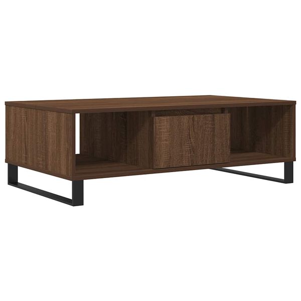 vidaXL Coffee Table Brown Oak 104x60x35 cm Engineered Wood