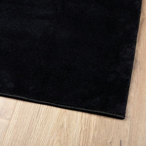 vidaXL Rug OVIEDO Short Pile Black 80x200 cm