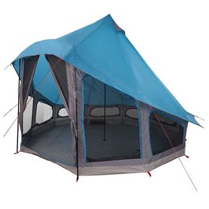 vidaXL Tipi Tent with Roof Blue 404 x 370 x 270 cm Taffeta