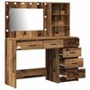 vidaXL Dressing Table Brown 78.5 x 41 x 135 cm Engineered wood