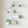 vidaXL Bookshelf Boards 4 pcs High Gloss White 40x20x1,5 cm Engineered Wood
