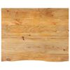 vidaXL Table Top Live Edge 90x80x3,8 cm Solid Wood Mango