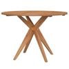 vidaXL Garden Table Round &Oslash;110x75 cm Solid Wood Acacia