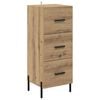 vidaXL Highboard Artisan Oak 34.5 x 34 x 180 cm Engineered Wood