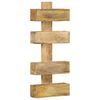 vidaXL Magazine Wall Rack | Natural wood | Solid mango wood | Medium