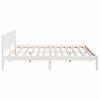 vidaXL Bed Frame White 180 x 200 cm Solid Pine wood