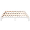 vidaXL Family Bed Frame No Mattress White 240x200 cm Solid Wood Pine