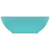 vidaXL Luxury Basin Oval-shaped Matt Light Green 40x33 cm Ceramic
