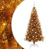 vidaXL Christmas Tree Gold 180 cm PET