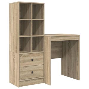 vidaXL Desk Sonoma Oak 105.5 x 50 x 127 cm 2 pcs