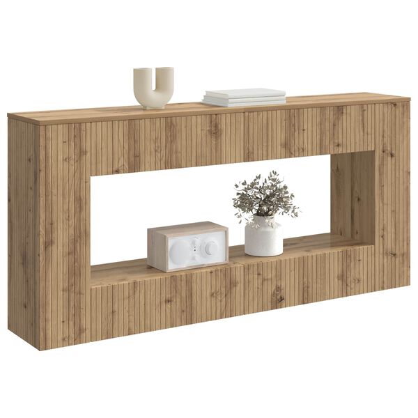 vidaXL Console Table Artisan Oak 155 x 29 x 74 cm Engineered Wood