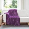 vidaXL Throw Blanket Purple 150 x 130 cm Fleece