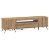 vidaXL LED TV Cabinet Artisan Oak Engineered Wood