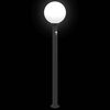 vidaXL Bollard Lights with Sensor 3 pcs 120 cm Black IP44