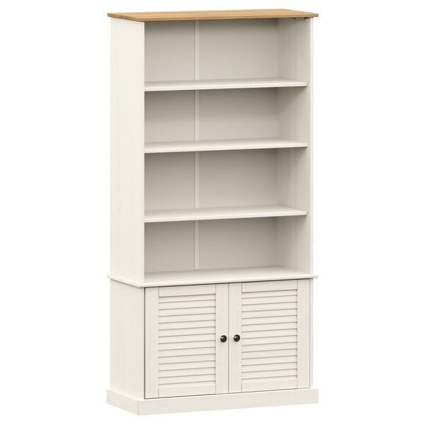 vidaXL Bookcase VIGO White 85x35x170 cm Solid Wood Pine