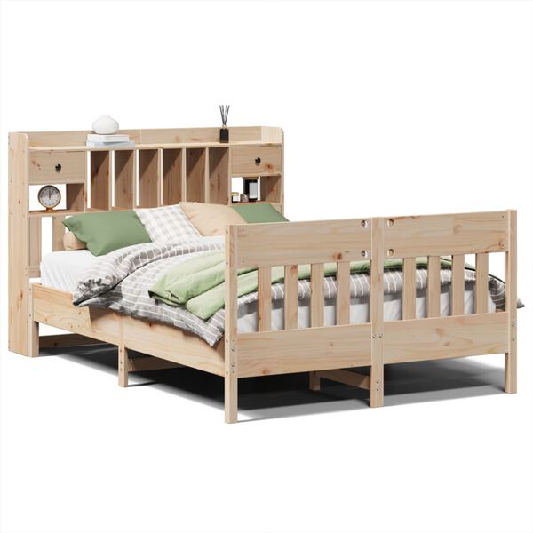 vidaXL Bed Frame without Mattress 160x200 cm Solid Wood Pine