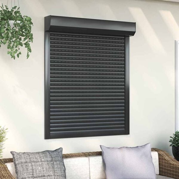 vidaXL Roller Shutter Aluminium 100x130 cm Anthracite