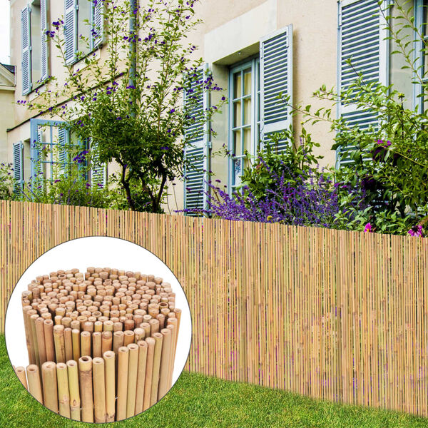 vidaXL Bamboo Fence 300x100 cm