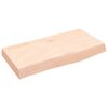 vidaXL Bathroom Countertop 60x30x(2-6) cm Untreated Solid Wood