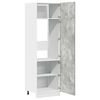 vidaXL Refrigerator Cabinet Lyon Concrete Grey 60x57x207 cm Engineered Wood
