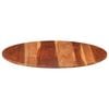 vidaXL Table Top Solid Wood Acacia Round 15-16 mm 80 cm