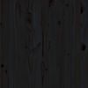 vidaXL Garden Middle Sofa Black Solid Wood Pine