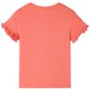 Kids' T-shirt with Short Sleeves Coral 116
