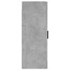 vidaXL Wall Mounted Cabinet Concrete Grey 34.5x34x90 cm